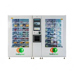 Dual-door Refrigerated Egg <strong>Vending</strong> <strong>Machine</strong> with Hen Wallpaper, Custom <strong>Fresh</strong> <strong>Vending</strong> <strong>Machine</strong> for Pasture <strong>Farm</strong> Egg Retail - Product Image 2