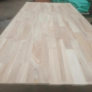 Panel de <span class=keywords><strong>Madera</strong></span> Maciza de Paulownia Secada al Horno con Unión Dentada, Ligera, con Pegamento E0, para Núcleos de Cajones y Puertas - Venta al por Mayor de Fábrica - Product Image 4