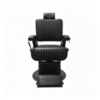 Eurosun 3308 CORRECT Fauteuil de coiffure et de permanente de style Mid-Century, réglable, pivotant, relevable, semi-étui, rotation à 360 degrés, pour salon commercial
