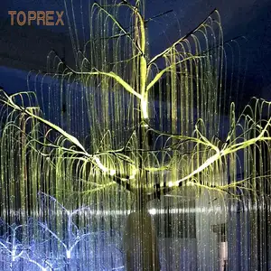 Toprex Lighted Artificial Tree Lights Willow Tree Branch Lamp Color Changeable Led Fiber Optic Christmas Tree For Holidays