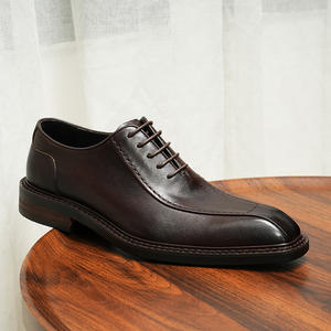 Men's Breathable And Fashionable Leather Shoes Business Formal Flat Casual Shoes Outdoor <b>Height</b> Increasing Large Sized Shoes Men - Product Image 2