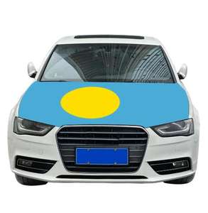 Housse de capot de voiture drapeau national de <span class=keywords><strong>Maurice</strong></span> abordable, housse de moteur de voiture drapeau, vente directe d'usine, tissu polyester - Product Image 4