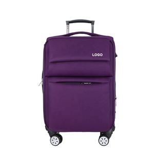 Personalized <strong>Purple</strong> Luggage <strong>Suitcase</strong> Anti Water Luggage Carry on Traveling Trolley Bag - Product Image 2