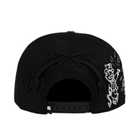 Casquette de baseball sportive en coton à 5 panneaux avec broderie de personnage de dessin animé et lettres, modèle Dobby, personnalisable