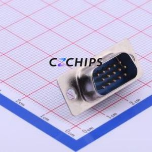 D-DBH015PM-A003 D-Sub/VGA Connector Connector High Density D-Sub Male 15P <b>Solder</b> <b>Wire</b> Type - Product Image 1