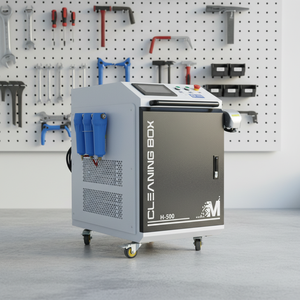 Nueva máquina de limpieza láser pulsada portátil de bajo ruido para eliminación de óxido y pintura, máquina de limpieza láser pulsada no contacto - Product Image 1