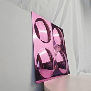 Customize Color CE Certified Acrylic Sensory 4 Bubble <b>Mirror</b> Panel 1.5mm Thick Cutting/Moulding Service Model TP-ACRY1B-33x33cm - Product Image 4