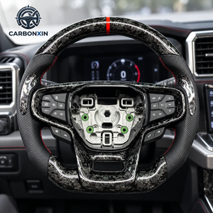 Custom Sports Carbon Fiber Leather Car LED Steering <b>Wheel</b> Upgrade <b>for</b> Used <b>for</b> F150 Bronco <b>Ranger</b> Raptor 2009-2014 - Product Image 3