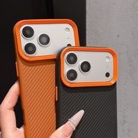 Nouvelle coque de téléphone en TPU texturé fibre de carbone pour iPhone 18 17 Pro Max 16 15 14 13 12 11 Pro Max, antichoc et protectrice