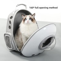 Sac à dos transparent pour animaux de compagnie, sac de transport respirant pour petits chats, chiots Teddy, idéal pour les voyages en plein air