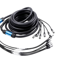 Enrouleur de câbles pour connecteurs Ethercon 6 canaux, câbles de communication réseau Cat 6 pour l'audio extérieur et les écrans LED