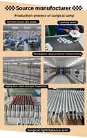Fabricant, vente en gros et au détail, lampes de théâtre à luminosité réglable, lampes LED500 pour hôpitaux, cliniques, soins aux animaux, plafonniers chirurgicaux sans ombre.