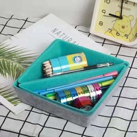 Tiroir de rangement pour bureau, naturel, en feutre
