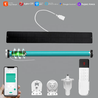 SZMYQ Tuya 1.3Nm Tuya Smart Home ZigBee Motor para Cortinas Enrollables con Batería de Litio Recargable para Tubo de 38 mm