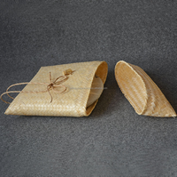 Keranjang Hadiah Bambu Multifungsi Ramah Lingkungan Terbaik Desain Baru Kerajinan Tangan Keranjang Penyimpanan Bambu Alami untuk Pernikahan Natal