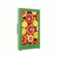 Kiosque numérique LCD mural extérieur de 43 pouces, affichage numérique 2K/4K vertical/horizontal, verre trempé anti-reflet pour café