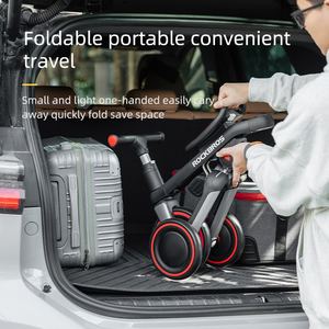 ROCKBROS Vélo d'équilibre pour bébé léger à 3 roues Roues pliantes réglables en hauteur Vélo d'équilibre pour enfants - Product Image 5