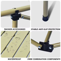 Table de camping pliante portable en aluminium, moderne, légère, réglable en hauteur, imperméable, mobilier d'extérieur pour barbecue et camping
