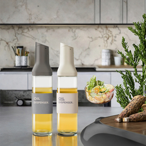 LOVFE Distributeur <span class=keywords><strong>de</strong></span> verre <span class=keywords><strong>de</strong></span> <span class=keywords><strong>cuisine</strong></span> 500ml pour la cuisson transparente, étanche, stockage, <span class=keywords><strong>vinaigre</strong></span>, sauce soja, huile <span class=keywords><strong>de</strong></span> <span class=keywords><strong>coco</strong></span>, huile d'olive-Nouveau - Product Image 2