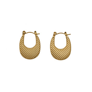 Geometric Cuff Earrings Titanium Steel U-Shaped Ear Cuffs For Women Casual Style Gold And Silver Tone - Product Image 5