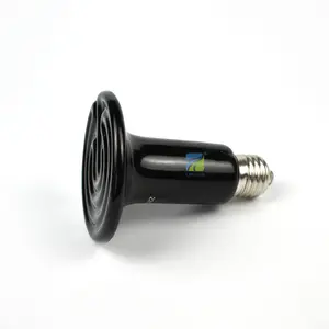 Laiyuan 220V 100W Ceramic Heat Emitter Bulb Cone Heater For Reptile Pet Brooder