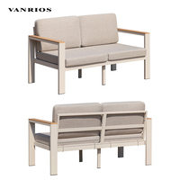Schneller Versand aus US-Lager: Aluminium-Gartenmöbel-Set mit 5-Sitzer-Sofa und passenden Sesseln