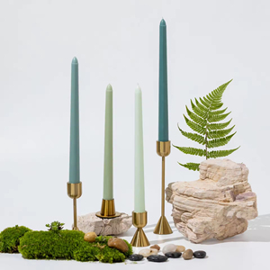 25 cm <b>Long</b> Rod Cylindrical Paraffin Wax Handmade Smokeless Wedding Banquet Atmosphere <b>Candle</b> 10 Inch Pack of 4 - Product Image 2