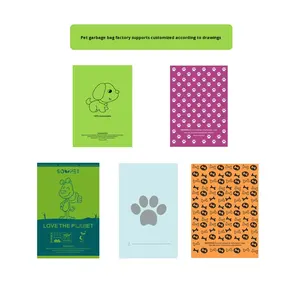 도매 제조업체 새로운 맞춤형 인쇄 패턴 디자인 생분해성 개 똥 가방 지구 애완 동물 폐기물 처리 개 액세서리 모두 - Product Image 5