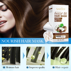 <span class=keywords><strong>Mascarilla</strong></span> de Coco para reparar el cabello, suavizar, hidratar y cuidar el cabello, tanto para hombres como para mujeres, superventas al por mayor - Product Image 4