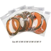 Ligne tressée de pêche à la mouche Spey WF1F-8F 90ft pêche/camouflage flottant 2 boucles soudées matériau en Nylon rivière lac ruisseau