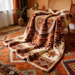 Custom Printed Hypoallergenic Breathable Modern Polyester <strong>Flannel</strong> Blanket for All-Season Travel &amp; <strong>Bedding</strong> - Product Image 5
