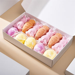 Bombes <span class=keywords><strong>de</strong></span> bain vegan personnalisables en forme d'œuf <span class=keywords><strong>de</strong></span> lapin, <span class=keywords><strong>de</strong></span> carotte et <span class=keywords><strong>de</strong></span> dinosaure multicolores pour enfants, parfumées et biologiques, pour Pâques, vente en gros - Product Image 3