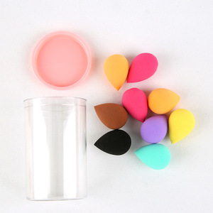 Lot de 9 mini éponges applicatrices de maquillage sans latex en PU hydrophile pour estomper les fards à paupières - Product Image 2