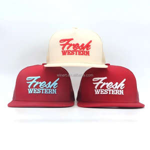 Casquette Trucker 5 Panneaux en Coton et Maille Richardson 112, Forme Y-P Ypoong, Visière Plate, Broderie 3D en Relief, Logo Personnalisé, Fabricant - Product Image 3