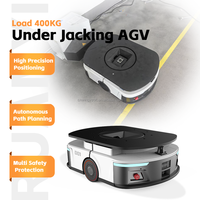 Robot AGV de levage de palettes automatisé avec capacité de charge de 600 kg, double système de détection d'obstacles par laser et transmission différentielle à deux roues