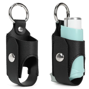 Botella de Spray Antibacteriana con Logotipo Personalizable, Bolsa de Almacenamiento <span class=keywords><strong>para</strong></span> Inhalador de <span class=keywords><strong>Asma</strong></span>, Estuche Desechable, Material de PU Duradero, Estilo Bonito, Zinc - Product Image 1