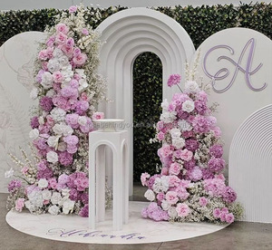 Camino <span class=keywords><strong>de</strong></span> Flores Artificiales para Decoración <span class=keywords><strong>de</strong></span> Bodas, Guía <span class=keywords><strong>de</strong></span> Pasillo para Bodas, Decoración <span class=keywords><strong>de</strong></span> Propuesta <span class=keywords><strong>de</strong></span> Matrimonio, Hilera <span class=keywords><strong>de</strong></span> Flores Rosadas - Product Image 5