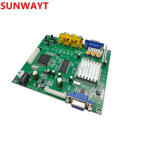 Carte de conversion de signal GBS-8200 RGB CGA EGA YUV VGA LCD HD pour borne d'arcade, PCB vert en plastique, version anglaise