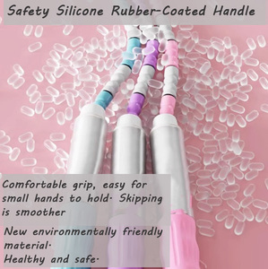 Colorido 2,8 M <span class=keywords><strong>Cuerda</strong></span> de PVC <span class=keywords><strong>Cuerda</strong></span> de <span class=keywords><strong>saltar</strong></span> Mango de goma Sin enredos Antideslizante Ajustable Segmentado <span class=keywords><strong>Cuerda</strong></span> de <span class=keywords><strong>saltar</strong></span> con cuentas - Product Image 4