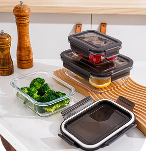 Prato de Vidro Borossilicato Redondo Moderno com Tampa de 12cm de Diâmetro, Com Alça de Silicone, Ecológico e Resistente ao Calor para Forno e Micro-ondas - Product Image 4