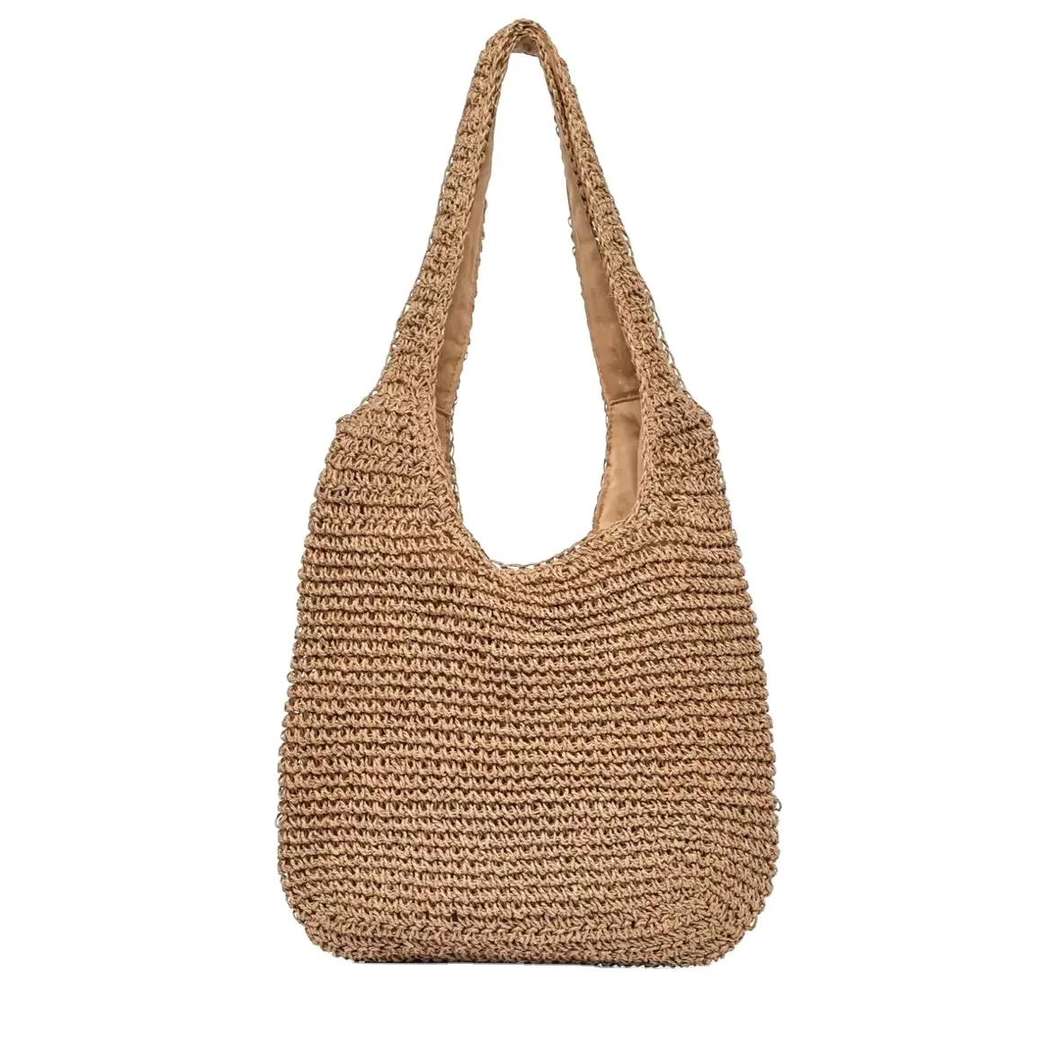 Hot Sale 2024 Popular Product Large Capacity Woven Bag Casual Fashion Straw Beach Holiday Shoulder Bag