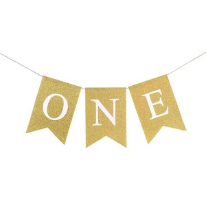 Guirnalda de arpillera para silla de primer cumpleaños de bebé, cartel de UN AÑO, decoración para fiesta de cumpleaños de niño o niña, recuerdos, accesorios para fotos - Product Image 4