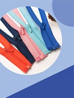 0 #   Mini fermeture éclair en nylon à verrouillage automatique, à glissière libre, pour vêtements de poupée, couture, artisanat, accessoires vestimentaires, projets DIY faits main