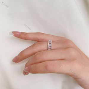 Dylam Customized Jewelry Manufacturer High End Wedding <b>Ring</b> Fast Shipping Luxury Women's 925 Sterling Silver Engagement <b>Rings</b> - Product Image 3
