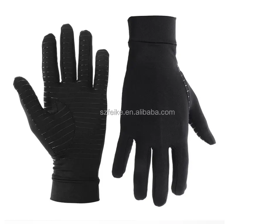 Gants de Compression doigt complet en cuivre, gants d'arthrite antidérapants pour la douleur des mains, promotion de la guérison
