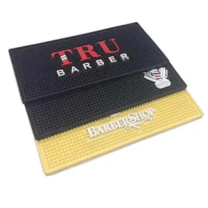 Su misura Personalizzati T Bar spill Mat/gomma bere birra bar mats/stampa o in rilievo logo personalizzato T bar ferroviario stuoie