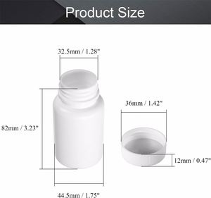 Botellas de Plástico de 150 ml, 150 cc, 5 oz para Almacenamiento de Cápsulas, Píldoras y Medicamentos - Product Image 2