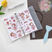 Étui pour cahier standard à feuilles mobiles en PVC transparent mat rigide pour cahiers de composition A4/A5/A6
