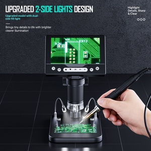 <span class=keywords><strong>Microscope</strong></span> numérique 1000X 2MP, écran LCD HD 5 pouces 1080P, loupe portative, 8 LED, mise au point manuelle, outil <span class=keywords><strong>d</strong></span>'inspection portable - Product Image 3