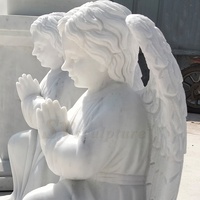 Statue de fille nue sexy en marbre pour l'extérieur, statue de fille nue en marbre à vendre, statue de fille nue en marbre pour l'angle avec des ailes